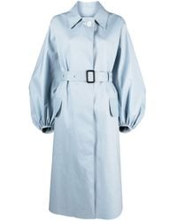 Cecilie Bahnsen - Single-breasted Belted-waist Coat - Lyst
