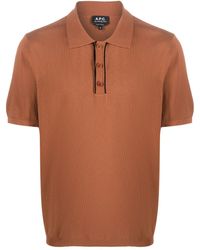 A.P.C. - Jacky Pima-cotton Polo Shirt - Lyst
