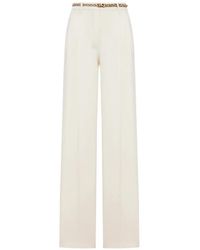 Max Mara - Belt Flared Trousers - Lyst