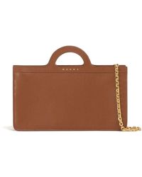 Marni - Tropicalia Leather Wallet-on-chain - Lyst