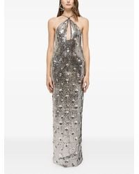 Nissa - Sequined Open-Back Gown - Lyst
