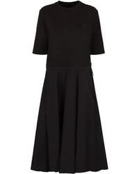 Moncler - Cotton T-Shirt Dress - Lyst