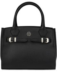 Philipp Plein - Small Dynasty Leather Tote Bag - Lyst