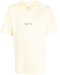 OAMC - T-shirt en coton à logo imprimé - Lyst