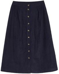 Chinti & Parker - Midi Button-Front A-Line Skirt - Lyst