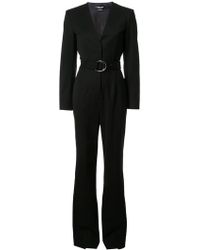 Calvin Klein Mono con cinturón - Negro