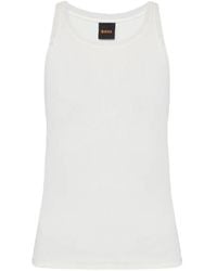 BOSS - Embroidered Tank Top - Lyst