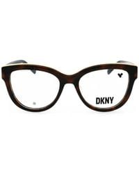 DKNY - Tortoiseshell-Effect Cat-Eye Glasses - Lyst