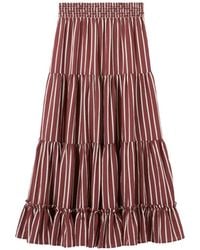 Claudie Pierlot - Striped Maxi Skirt - Lyst