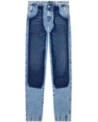 DIESEL - D-p-5-d 0ghaw Mid-rise Tapered Jeans - Lyst