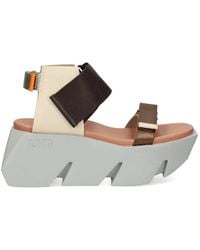 United Nude - Bull Run Panelled Touch-Strap Sandals - Lyst