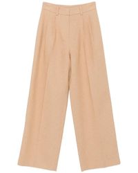 Patrizia Pepe - Pleated Wide-Leg Trousers - Lyst