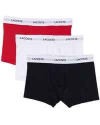 Lacoste - Logo-Waistband Briefs (Set Of Three) - Lyst
