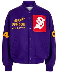 Supreme - Tourist Varsity Jacket - Lyst