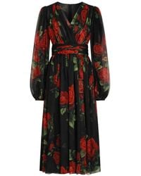 Dolce & Gabbana - Midi Dress - Lyst