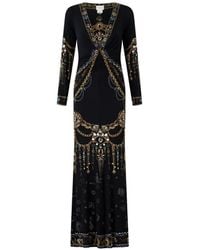 CAMILLA - Amulets And Alchemy Gathered Maxi Dress - Lyst