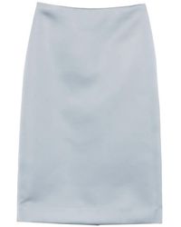 P.A.R.O.S.H. - Satin Midi Skirt - Lyst