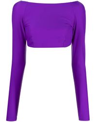 PUCCI - Iride-Print Cropped Top - Lyst