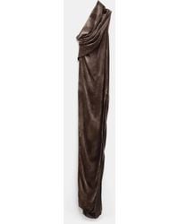 Rick Owens - Vestido drapeado de una sola manga - Lyst