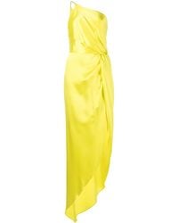 Michelle Mason - One-Shoulder Knot-Detail Dress - Lyst