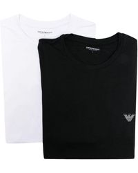 Emporio Armani - Logo-print T-shirt (pack Of Two) - Lyst