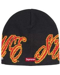 Supreme - X New Era Logo-Patch Beanie Hat - Lyst