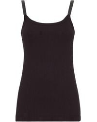 Brunello Cucinelli - Monili-trim Tank Top - Lyst