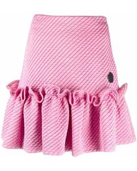 Viktor & Rolf Signature Seal Quilted Skirt - Pink