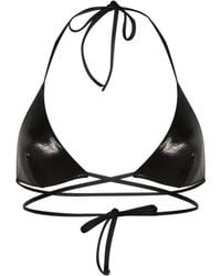 DSquared² - Top de bikini con cuello halter - Lyst
