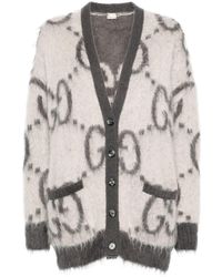 Gucci - Omkeerbaar Mohair Vest Met GG-jacquard - Lyst