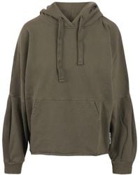 NOUMENO CONCEPT - Hoodie Plissé À Logo Imprimé - Lyst