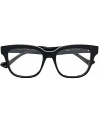 Gucci - Brille Mit Eckigem Gestell - Lyst