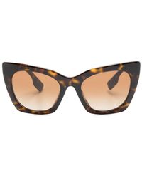 Burberry - Tortoiseshell Cat-eye Sunglasses - Lyst