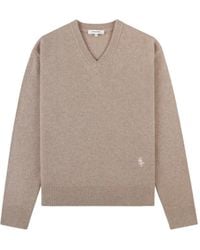 Sporty & Rich - Pull À Col V Et Détails Brodés - Lyst