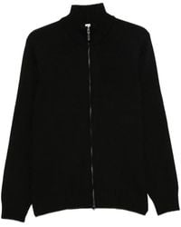 Kangra - Zip-Up Ribbed-Knit Cardigan - Lyst