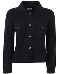 Barrie - Ribbed-Knit Button-Up Jacket - Lyst