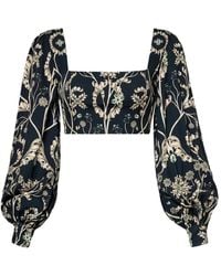 Agua Bendita - Pera Gema Balloon-Sleeve Top - Lyst