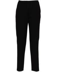 Ql2 - Elasticated-Waist Straight-Leg Trousers - Lyst
