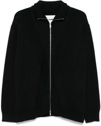 Jil Sander - Wool Sweather With Zip Up Element - Lyst