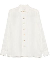 Alessandro Gherardi - Striped Button Shirt - Lyst