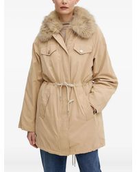 Guess - Faux-Fur Collar Drawstring Jacket - Lyst