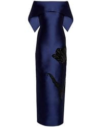 Erdem - Embellished Off The Shoulder Maxi Dress - Lyst