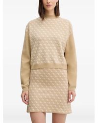 Guess - Patterned High-Neck Sweater - Lyst