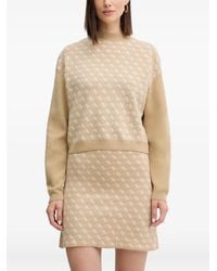 Guess - Patterned High-Neck Sweater - Lyst