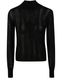 Max Mara - オープンニット ハイネックセーター - Lyst