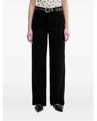 Miss Sixty - Logo-Patch Mid-Rise Straight-Leg Jeans - Lyst