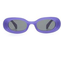 Off-White c/o Virgil Abloh - Amalfi Oval-frame Sunglasses - Lyst
