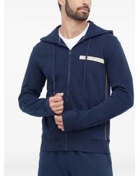 Emporio Armani - Sweater Met Rits En Capuchon - Lyst