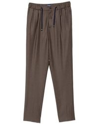 Drumohr - Pantaloni Plissé Con Coulisse - Lyst