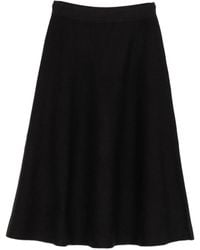P.A.R.O.S.H. - Falda midi con cintura elástica - Lyst